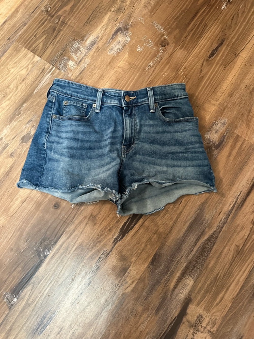 Levi’s Denim Cutoff Shorts in Medium Blue